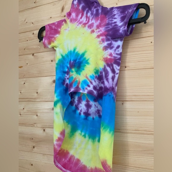 Pet Tee Large Tie Dye Dog Shirt Color Splash ArtMinds Bright & Fun Vibes Styling - Picture 6 of 12